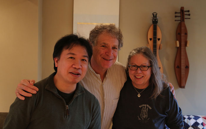 Wayne Jiang, Neal Hellman, and Patricia Delich after the interview (2016)