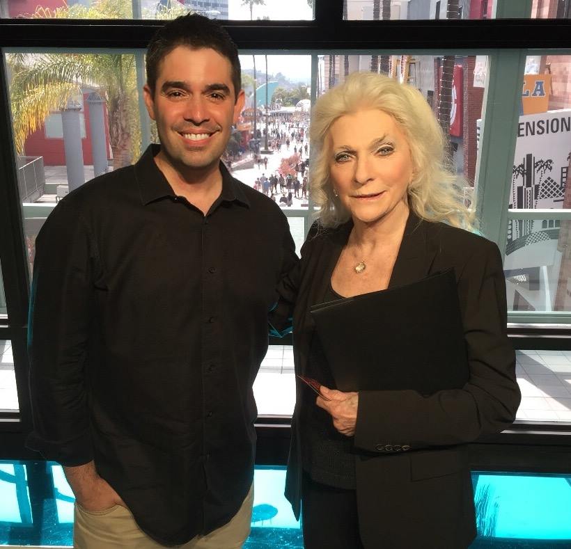 Omar Lugones and Judy Collins on Extra (June, 2016)